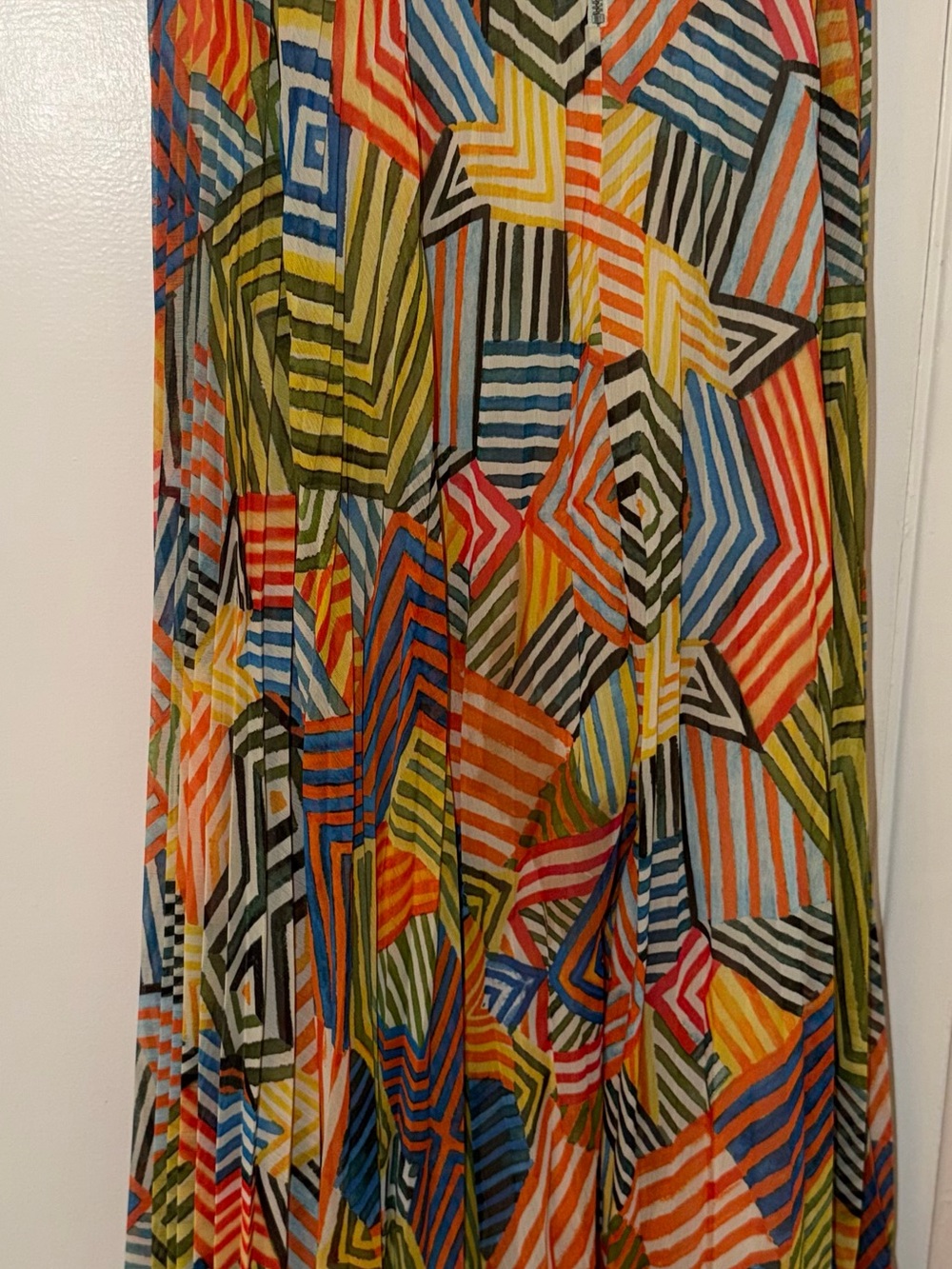 Alice + Olivia Multicolor Geometric Print Maxi Skirt - Picture 4 of 6